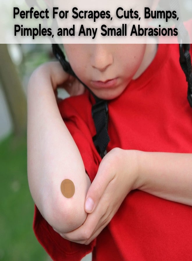 Vakly Spot Bandages 200 Plastic Adhesive Round Circle 7/8" Sterile Sheer Dot Bandage with Non-Stick Pad – for Small Wounds, Pimples, Vaccination & Blisters on Face, Hands & Arms – Packaging May Vary - Image 3